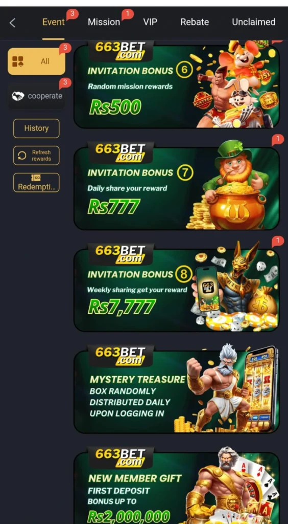 663bet bonus
