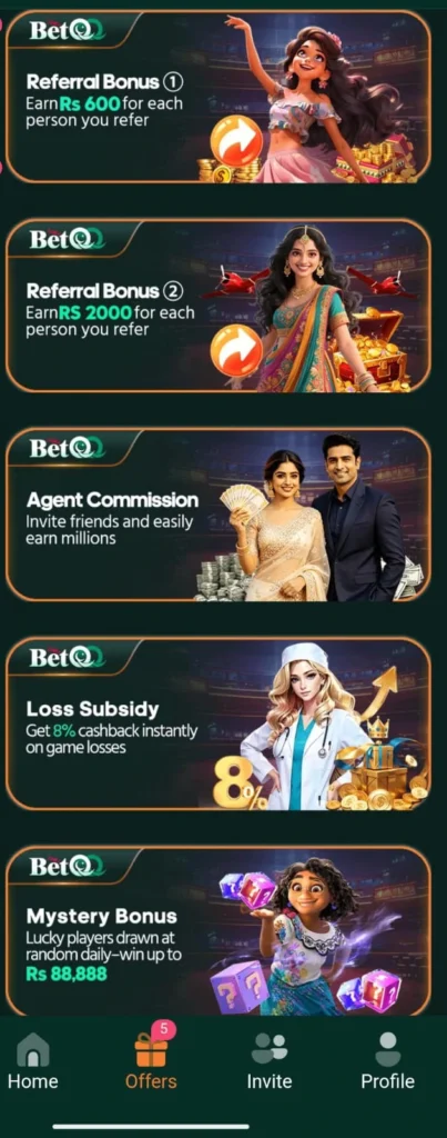 betqq game rewards