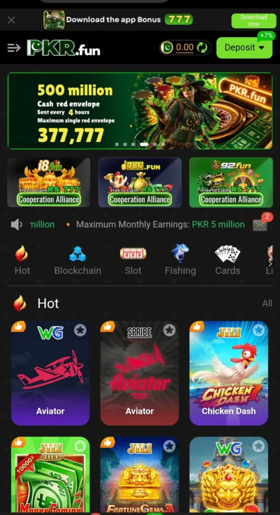 PKR Fun game