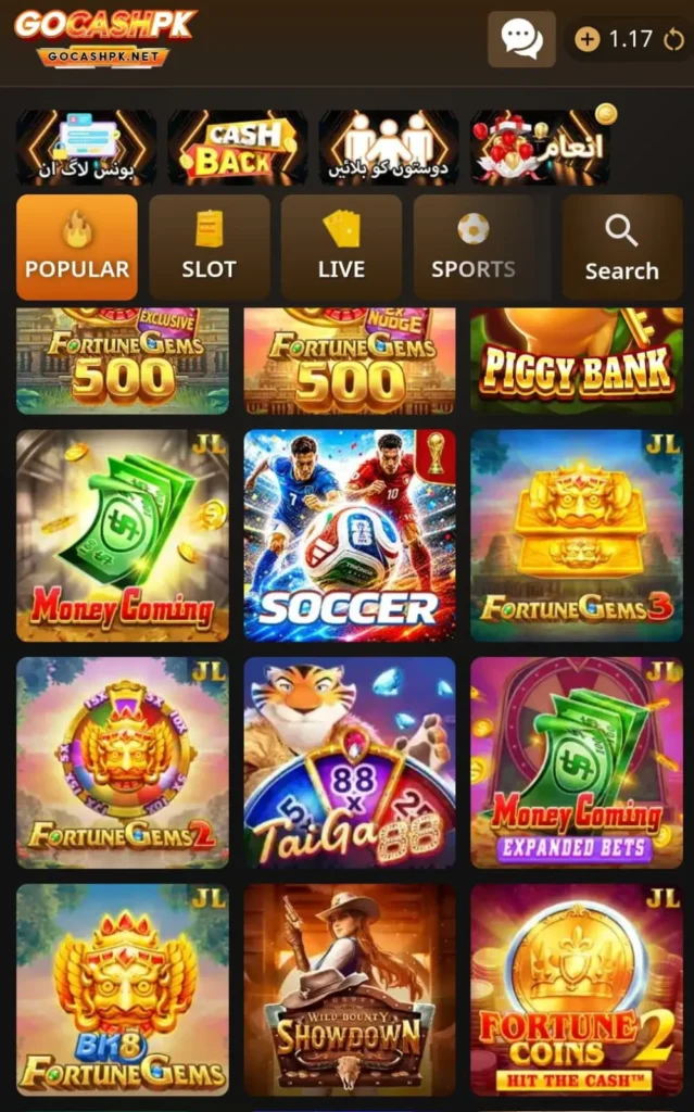 GOCASHPK Game